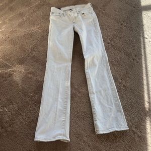 Lucky Brand White Vintage Denim Straight Leg Jeans